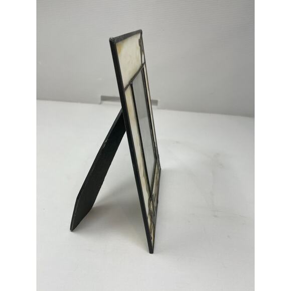 Stained Glass Picture Frame 3.5" x 5" Cowboy Yellowstone Sunset Ropin Western - Picture 6 of 7